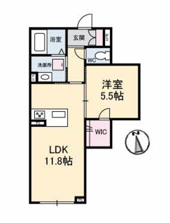 シャーメゾン石手白石の物件間取画像